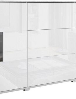 INOSIGN Sideboard Kenia (1 St), Sideboard mit 3 Schubladen, 6 Fächern, Glastüren, Breite 150 cm