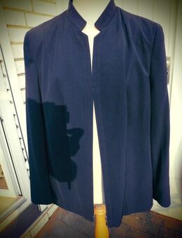 Holtex Damen Blazer Jacke Gr. 48 Reißverschluss dunkelblau marine 10,- - Flensburg