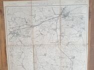 Alte antike Karte auf Leinen, Bad Oldesloe, 1910 - Büdelsdorf