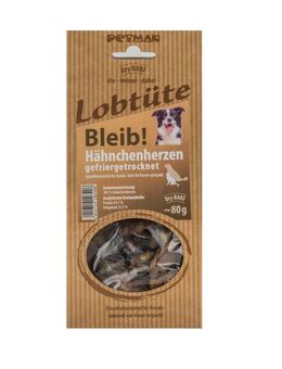 Petman Lobtüte Bleib! Hähnchenherzen - Sparpaket: 5 x 80 g
