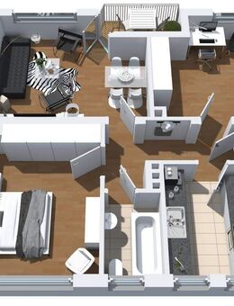 3-Zimmer-Wohnung in Herne Horsthausen mit Balkon im EG bezugsfertig - Herne