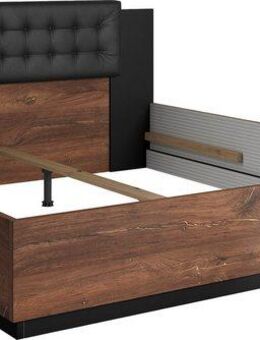 Home affaire Bettgestell Sigma, Doppelbett in zwei Breiten mit gepolstertem Kopfteil