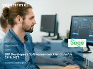 ERP Developer / Softwareentwickler (m/w/d) C# & .NET - Donaueschingen