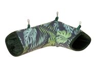TIAKI Jungle Collection Tunnel für Kleintiere - L 36 x B 25 x H 13 cm, grün
