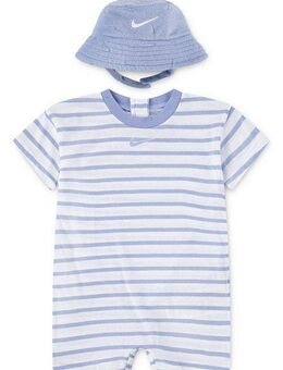 Nike Sportswear Strampler, Jäckchen & Mütze NKN TOWEL TERRY SS SL ROMPER (2-tlg)