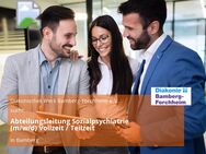 Abteilungsleitung Sozialpsychiatrie (m/w/d) Vollzeit / Teilzeit - Bamberg