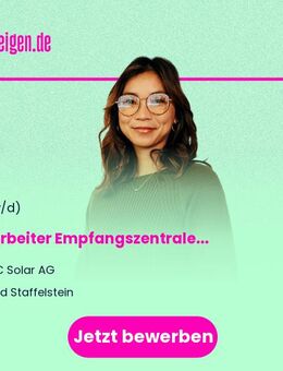 Mitarbeiter (m/w/d) Empfangszentrale - Bad Staffelstein