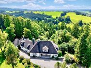 Landhausvilla auf gepflegten Parkgrundstück im Allgäu mit atemberaubender Weitsicht mit Alpenblick in einmaliger 1A - Lage mit 2 ELW - Marktoberdorf