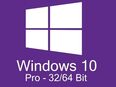 Windows 10 Pro 32/64 Bit | Vollversion | Produkt Key in 47259