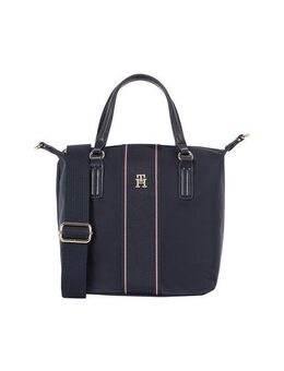 Tommy Hilfiger Tragetasche POPPY SMALL TOTE CORP, Damen Umhängetasche, Schultertaschen, Henkeltasche mit buntem Zipper