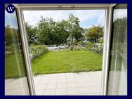 ... mit Terrasse und großem Garten im Neubau: 2 Zimmer + Einbauküche, modernes Bad + Walk-In-Dusche - Bad Homburg (Höhe)