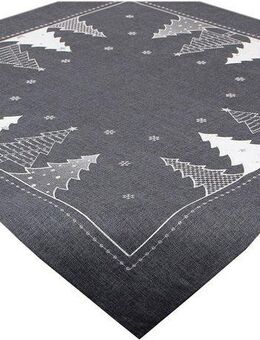 Delindo Lifestyle Mitteldecke Tannenbaum (1-tlg), Glattes Gewebe, bestickt