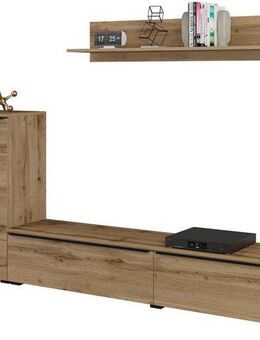 INOSIGN Wohnwand Tana, Breite 260 cm, moderne Anbauwand, (3-St), Mediawand (Set, 3-St), Lowboard, Wandregal, Kommode