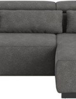 COTTA Ecksofa Side L-Form, mit Kopfteilverstellung & 3 Nierenkissen, optional motorische Sitztiefenverstellung