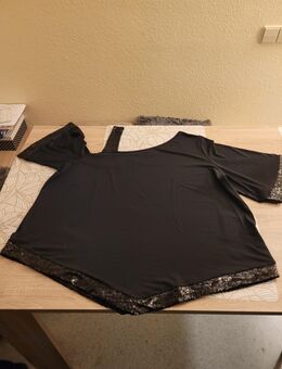 Oberteil mit Glitzersteinchen schwarz Gr.52/54 - Tiefenthal (Landkreis Bad Dürkheim)