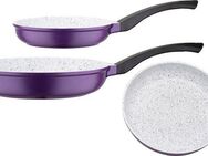 GSW Pfannen-Set Violet Rose, Aluminiumguss (Set, 2-tlg., 1x Bratpfanne Ø 20 cm - 1,0 l, 1x Bratpfanne Ø 28 cm - 2,8 l), Induktion