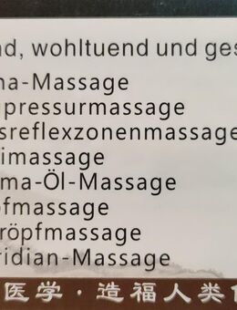 Neu! Tuina chinesische Massage in Lauffen am Neckar bei Heilbronn - Lauffen (Neckar)