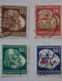 DDR 1951 Weltfestspiele der Jugend Berlin komplett gestempelt - Görlitz