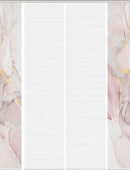 Vision S Schiebegardine MARMOSA 4er SET (4 St), Paneelwagen, blickdicht, Bambus-Optik, Digital bedruckt