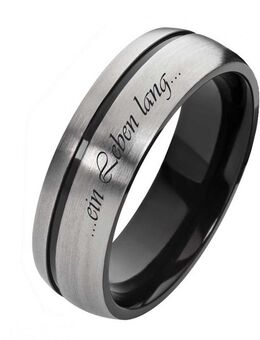 Herrenring Titanring HT049 mit gratis Gravur - Aholming