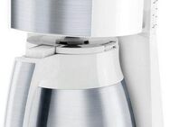 Melitta Filterkaffeemaschine Enjoy® Top Therm 1017-07 weiß, 1,25l Kaffeekanne, Papierfilter 1x4, mit Thermkanne aus Edelstahl