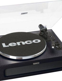 Lenco LS-430 Plattenspieler mit 4 Lautsprechern Plattenspieler (Riemenantrieb)