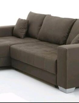 Sofa, Ecksofa, Stoff, Ottomane, Federkern, elektrisch - Grevenbroich