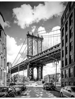 Artland Glasbild New York City Manhattan Bridge I, Amerika (1 St), in verschiedenen Größen