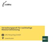 Verwaltungsprofi für nachhaltige Ressourcennutzung - Leverkusen