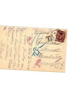 Port Said, Briefmarke, Ansichtskarte, Postkarte, Ägypten, 1928 - Erftstadt