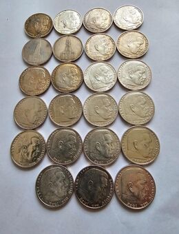 23x 5 Reichsmark, verschiedene , Hindenburg , usw. .900er Silber++++ - Bad Elster