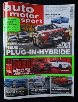 Auto Motor und Sport Heft-Nr. 24 von 06.12.2025 Zeitschrift Pluy-In-Hybride - Essen
