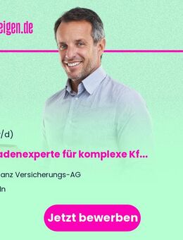 Schadenexperte für komplexe Kfz-Schadenregulierung (m/w/d) - Köln