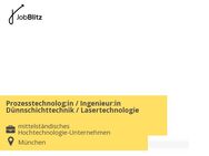 Prozesstechnolog:in / Ingenieur:in Dünnschichttechnik / Lasertechnologie - München