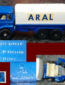 Lesney M Matchbox, Bedford Petrol Tanker ARAL, No. 25, England - Berlin