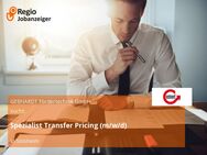 Spezialist Transfer Pricing (m/w/d) - Sinsheim