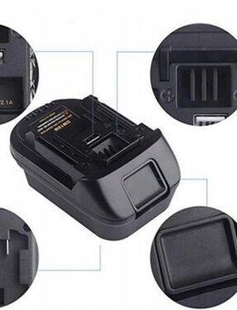 #NEU# Adapter Milwaukee 18V / Dewalt 20V Akkus auf Makita 18V Geräte Set24253 - Wuppertal