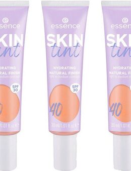 Essence Foundation SKIN tint, 3er Pack, mit veganen Inhaltsstoffen