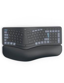 Hama Ergonomische Tastatur (kabellos, Multi Device, 2x Bluetooth, 1x Funk) ergonomische Tastatur