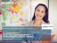 SozialassistentIn / HeilerziehungspflegehelferIn / KinderpflegerIn (m/w/d) Vollzeit / Teilzeit - Wipperfürth (Hansestadt)