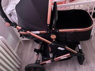 Verkaufe Kinderwagen schwarz Roségold 90€ VB - Hamburg