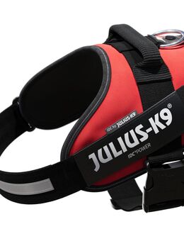 JULIUS-K9 IDC®-Powergeschirr - rot - Größe L: Brustumfang 63 - 85 cm