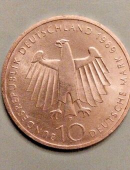 10 DM Gedenkmünze 2000 Jahre Bonn Silber 1989 Prägeort D - Borken