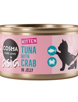Sparpaket Cosma Asia Kitten 24 x 85 g - Thunfisch mit Krebsfleisch
