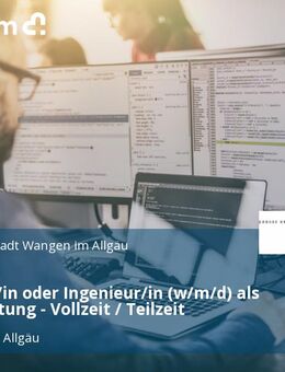 Architekt/in oder Ingenieur/in (w/m/d) als Projektleitung - Vollzeit / Teilzeit - Wangen (Allgäu)