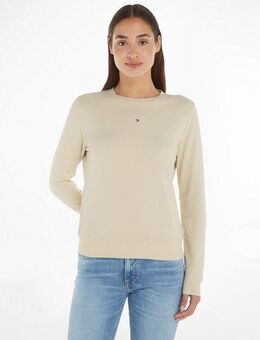 Tommy Jeans Curve Sweatshirt TJW REG LINEAR CREW EXT in Großen Größen mit Logoschriftzug