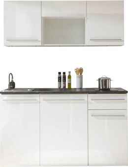 BASIC by Balculina Pantryküche Jazz Singleküche, Breite 160 cm, wahlweise mit E-Geräten und Mikrowelle