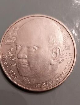 5 Deutsche Mark Gedenkmünze "Gustav Stresemann 1878-1929" 1978 - Prägestätte D - Borken