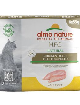 Sparpaket Almo Nature HFC Natural Pouch 24 x 55 g - Hühnerfilet