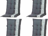 Madison Hochlehnerauflage Garden, TOPSELLER!, (Set, 4 St., 4x Auflagen für Hochlehner/Klappsessel, OTTOs Choice), Baumwolle/Polyester
